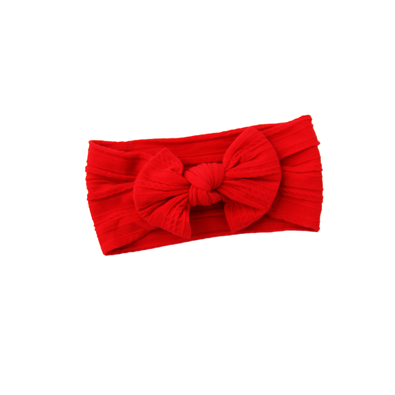 Red SOFT NYLON ELASTIC HEADBAND - Gigi and Max