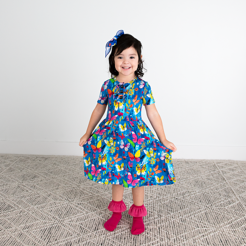 Raspberry RUFFLE SOCKS - Gigi and Max