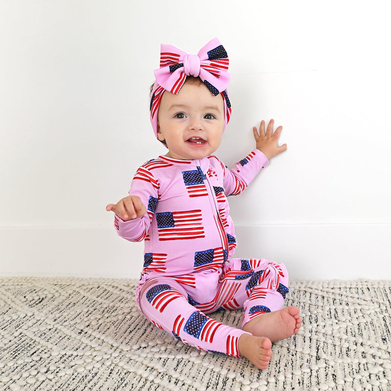 Betty Pink Flag RUFFLE ZIP - Gigi and Max
