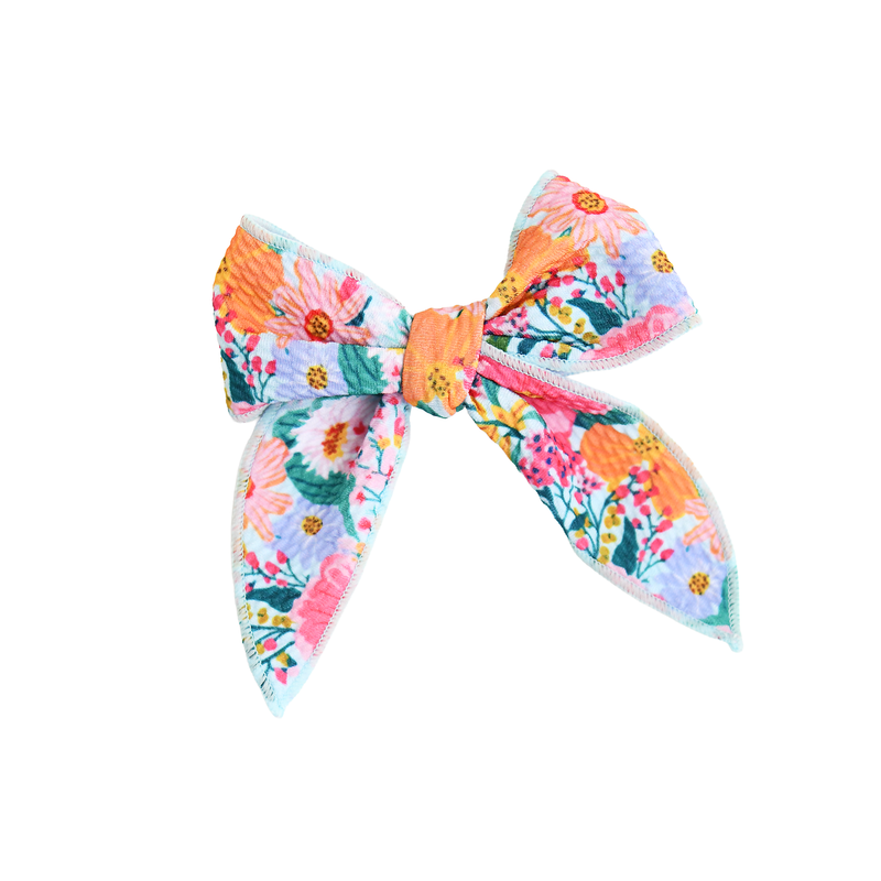 Cecelia Floral CLIP BOW