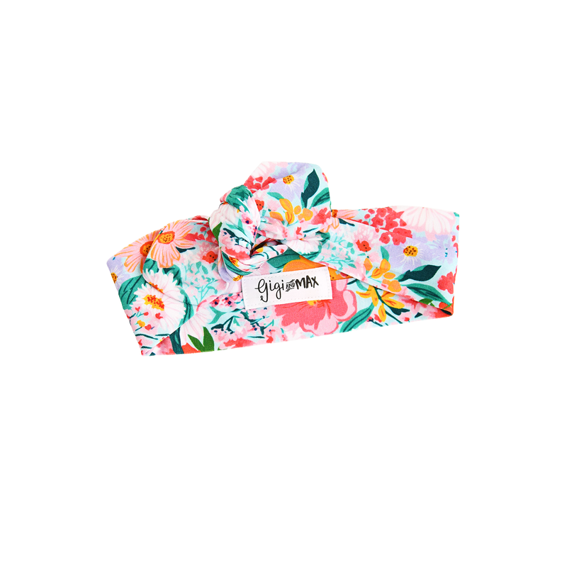 Cecelia Floral TOPKNOT HEADBAND