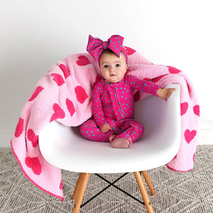 Pink Heart PLUSH BLANKET