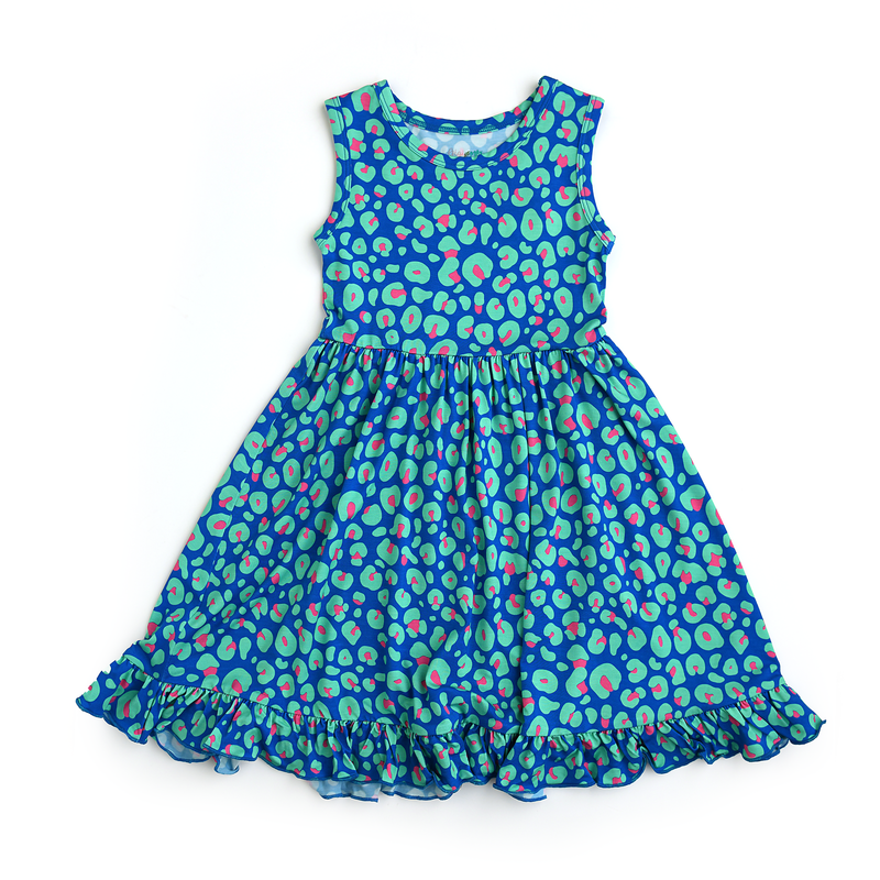 Miley Leopard TANK TWIRL DRESS - Gigi and Max