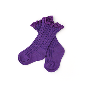 Purple Lace Socks - Gigi and Max