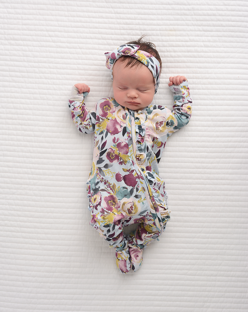 Annie Floral Topknot Headband - Gigi and Max