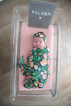 Jolie Floral Swaddle Blanket - Gigi and Max