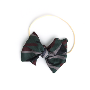 Camo Elastic Bow Headband - Gigi and Max