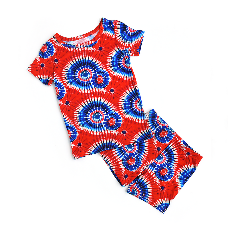 Boston Tie Dye Shorts TWO PIECE - NO BUTTON OLD SIZING - Gigi and Max