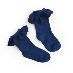 Navy RUFFLE SOCKS - Gigi and Max