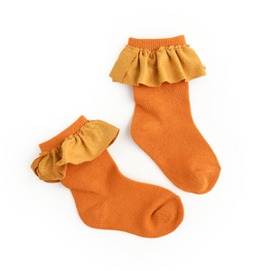 Orange RUFFLE SOCKS - Gigi and Max