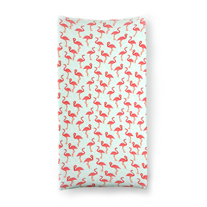 Roxy Flamingo Changing Pad Cover - Gigi and Max