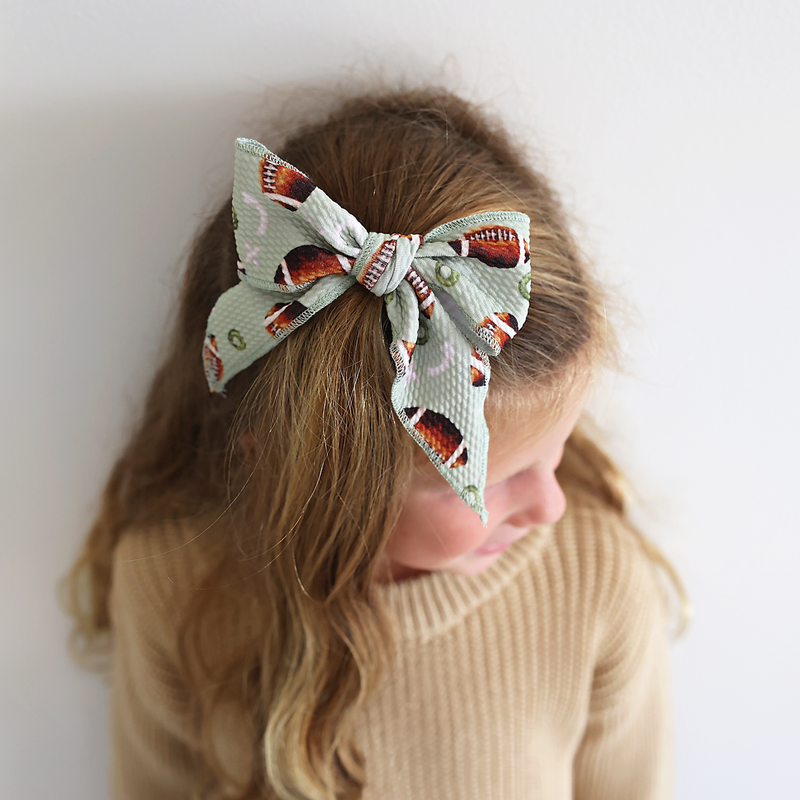 Madden Football CLIP BOW - Gigi and Max