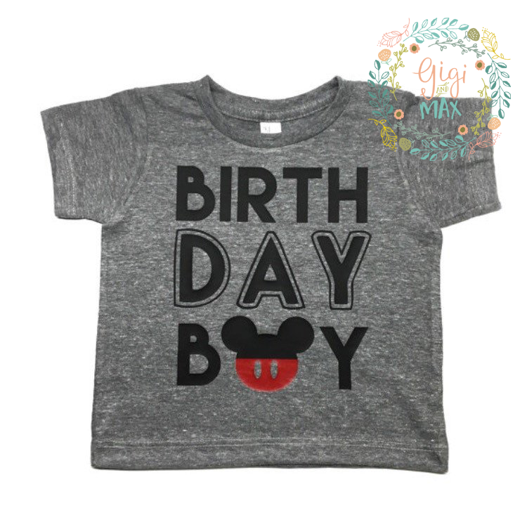 Mickey Birthday Tee - Gigi and Max