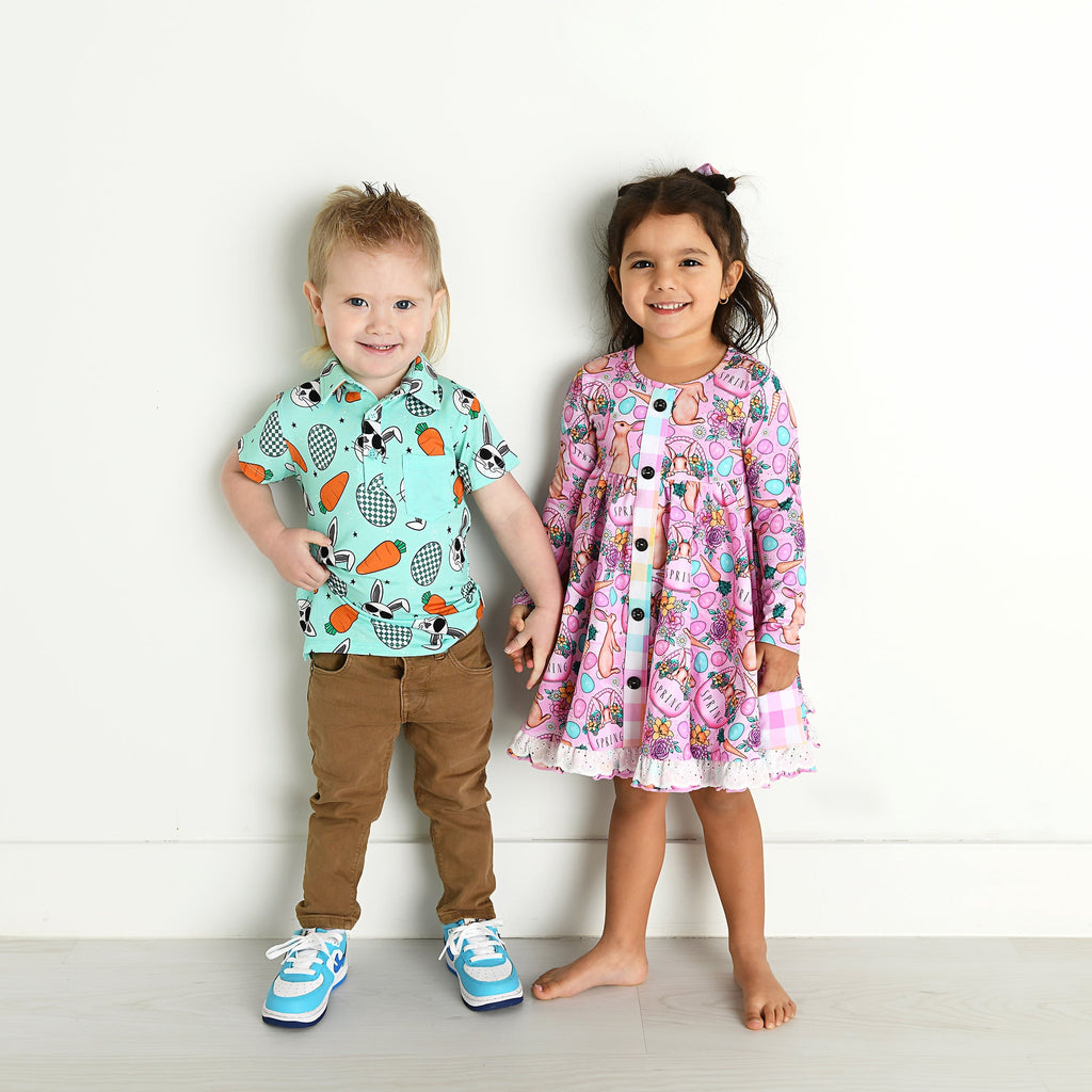 Lily Bunny & Haven Plaid BUTTON DRESS - Gigi and Max