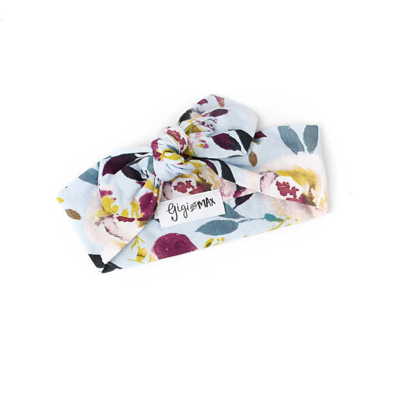 Annie Floral Topknot Headband - Gigi and Max