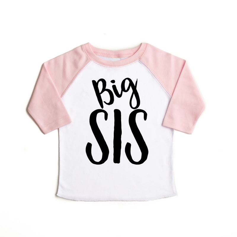 Light Pink Big SIS Raglan - Gigi and Max