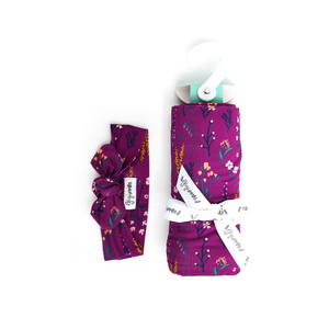 Eden Purple Floral SWADDLE - Gigi and Max